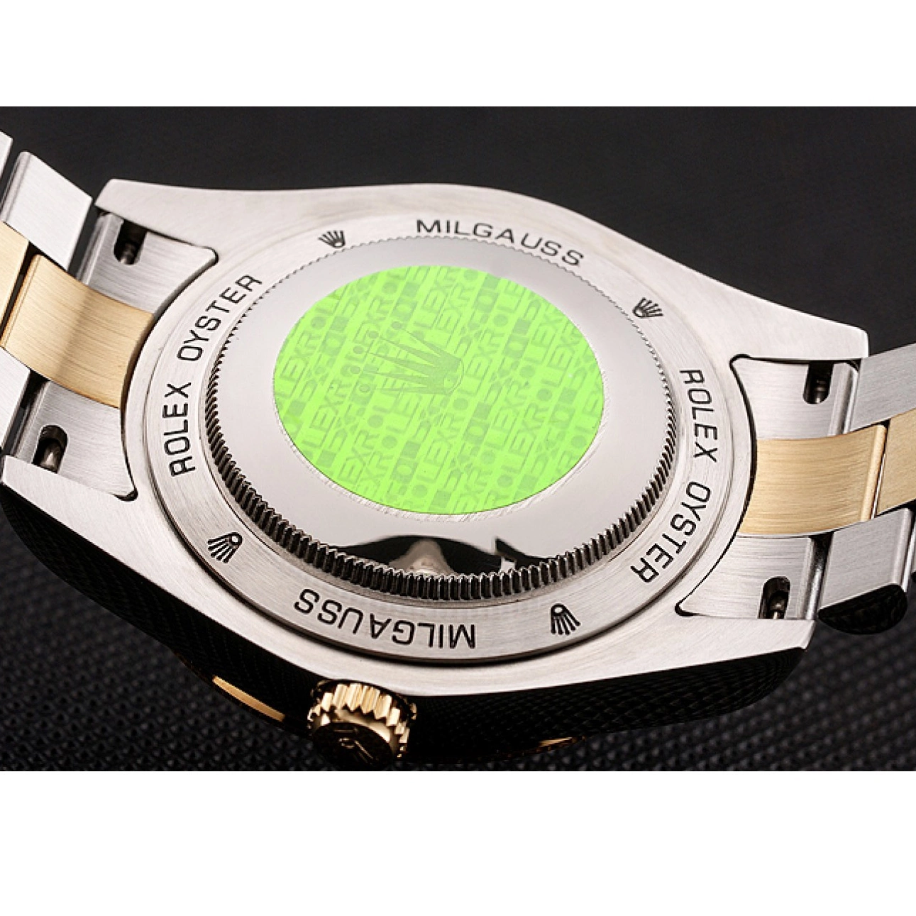 Good copy rolex watches Dial Black 1454105 Rolex Two Day-Date Rubies And Diamonds Bracelet Swiss Tone 0717